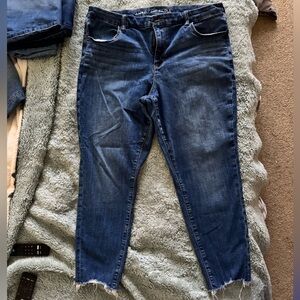 American Eagle Outfitters Dark Blue Ankle Jeans